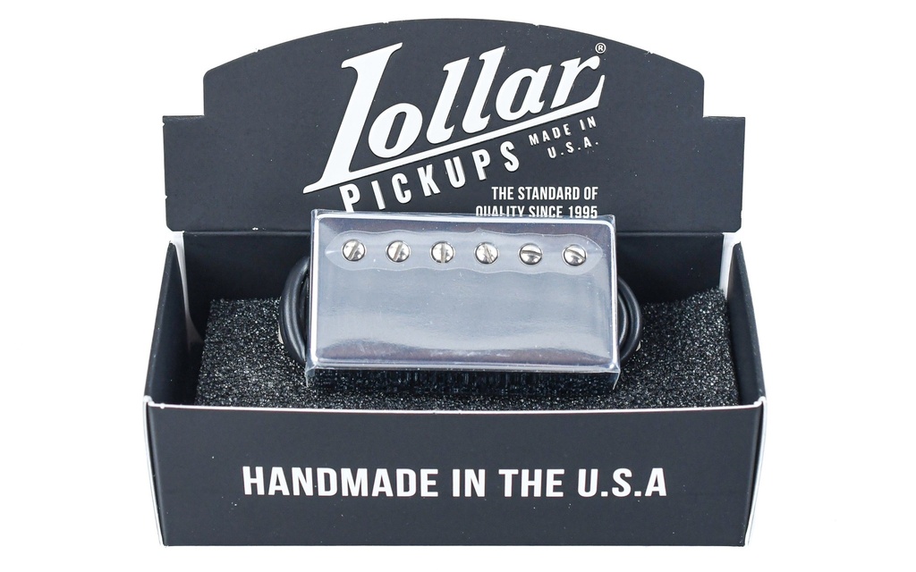 Lollar Imperial Humbucker Pickup Set, Low Wind, Nickel, 4
